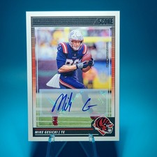 💥 MIKE GESICKI Autograph - Bengals #191 nfl 2024 Score -