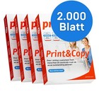Druckerpapier Kopierpapier 2000 Blatt A4 80g Hochweiß PEFC-Zertifikat print24