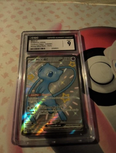 Mew EX 216/091 Holo Full Art Shiny Cgc 9
