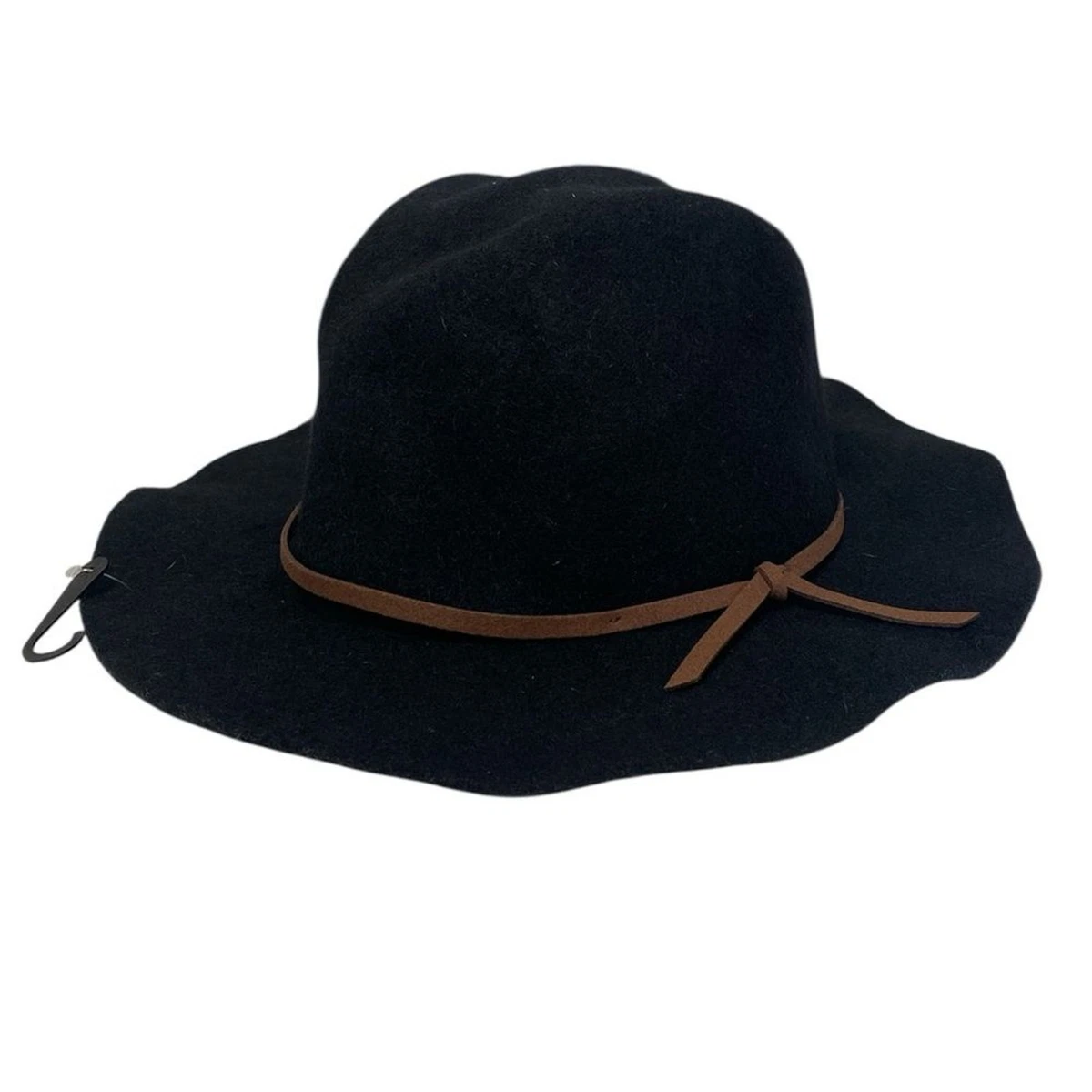 NWT Brixton Black 100% Wool Felt Wide Brim Rancher Hat Western Boho Festival OS Brixton | Jo Rancher Wide-Brim Hat | Black – Icons of Surf main image 2