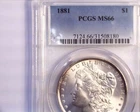 1881 PCGS MS66 Morgan Silver Dollar, Very Nice!!