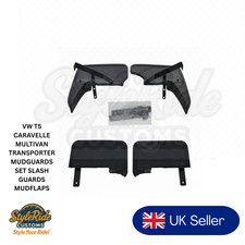 VW T5 CARAVELLE MULTIVAN TRANSPORTER MUDGUARDS SET SLASH GUARDS MUDFLAPS