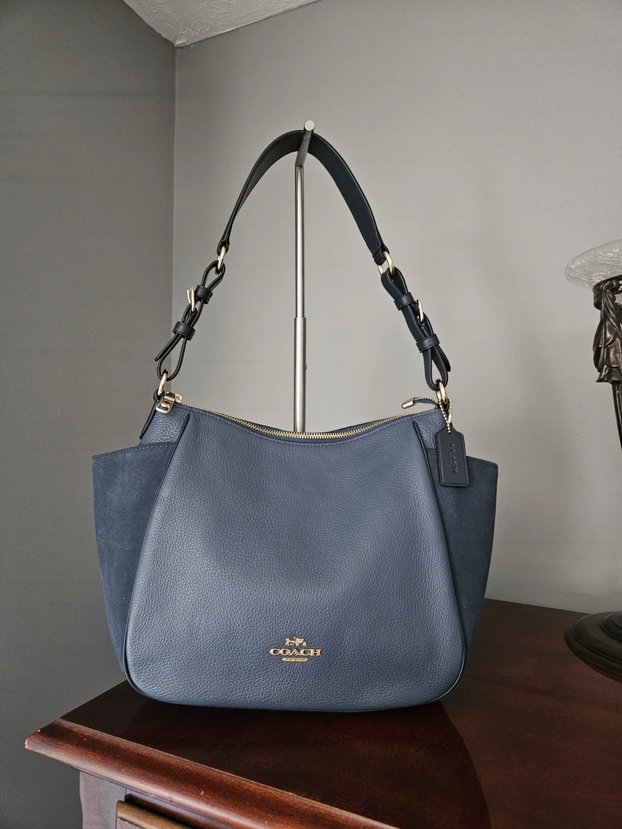 Coach Women's Suede Exterior Blue Bags & Handbags for Women for Coach Women's Suede Exterior Blue Bags & Handbags for Women for