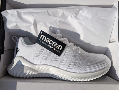 Macron Herren ETESIAN Trainers I Sneaker I Turnschuhe l Weiß I 44 I NEU