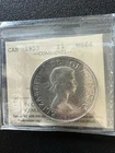 1953 SILVER $1 DOLLAR CANADA  ICCS CERT- **MS-64** NSF