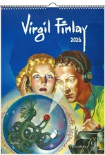 2026 Wall Calendar (12 pgs) Vintage Surrealistic Comic Art by Virgil Finlay