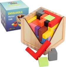 Unsolvable Puzzle Cube  Hardest Brain Teaser Puzzle in The World for Ad