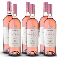 Latentia 90 Primitivo Rosato Puglia Igp, Halbtrocken, Sortenreines Weinpaket (6X