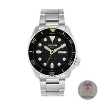 Seiko 5 Sports SRPD57K1 Automatic Watch Black Dial Silver Stainless Steel