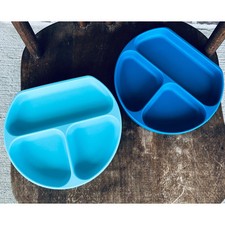 Two Bumkins Infant and Toddler Three-Section Silicone Grip Dishes
