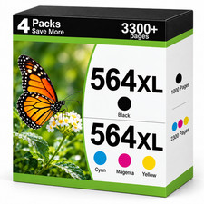 564XL Ink Cartridge Compatible for PhotoSmart 5525 6510 6512 6515 6520 6525