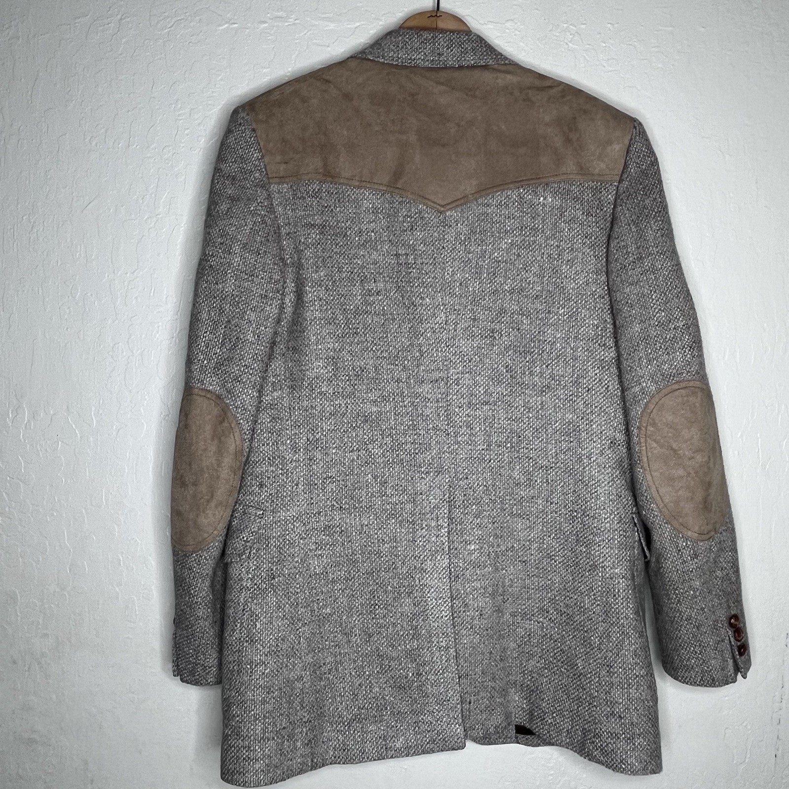 Pendleton Tweed Wool Suede Elbow Patch Western Bl… - image 7