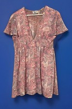 Show Me Your Mumu Mini Dress Sz S Pink Paisley Boho Beachy Resort Summer Country