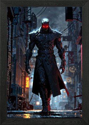 Bounty Hunter Roboter gerahmtes Wandbild Poster Leinwanddruck Bild