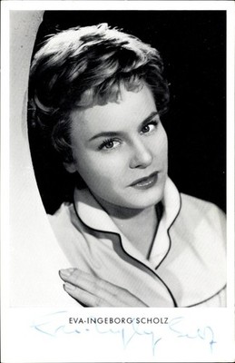 Ak Schauspielerin Eva Ingeborg Scholz, Portrait, Kolibri, Ball im... - 3953790