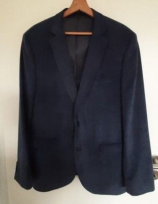 Walbusch Herren Sakko Gr. 54 Mikro-Velours blau