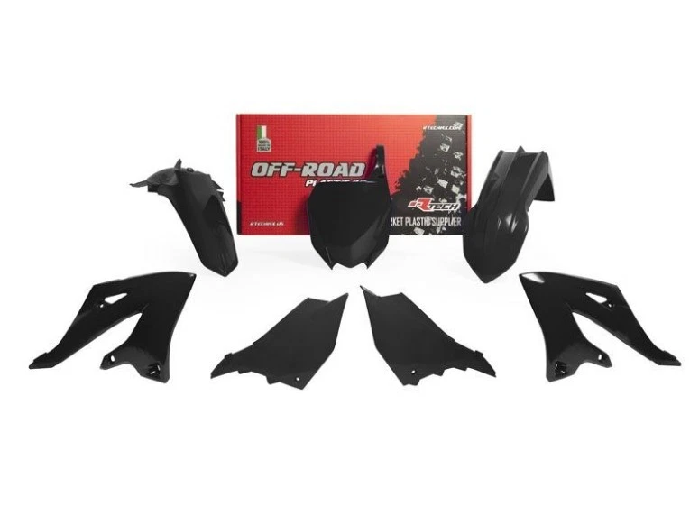 Rtech Plastikkit S'adapte À Yamaha YZ 125 250 Ab22 Noir - Photo 1/1