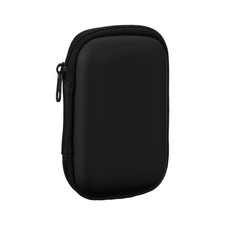 Earphone Case 4.53 x 3.15 x 1.38 Inch Portable Earbud Carrying Case Black