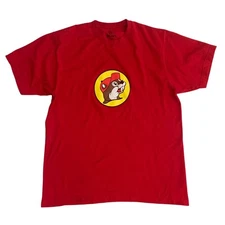 Buc-ee's Men's Size L Graphic Tee Short Sleeve Red T-Shirt