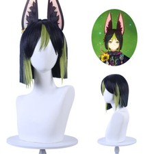 Tighnari Genshin Impact Synthetic Wigs Cosplay Party Heat Resistant Hair Wig