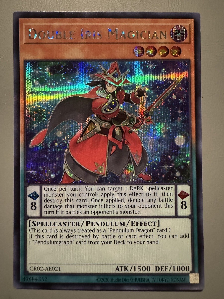 YUGIOH DOUBLE IRIS MAGICIAN ASIA ENGLISH EDITION CR02-AE021 SECRET