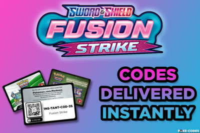 Pokemon - Fusion Strike TCG Code Cards - INSTANT DELIVERY