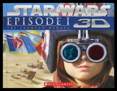Star Wars Episode 1 The Phantom Menace 3D Movie Storybook + Glasses Scholastic