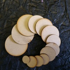 Round MDF Wooden Shapes – 20–50mm Craft Blanks for DIY Projects & Decoration