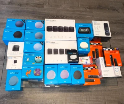 HUGE NEW Amazon Product Lot, Echo Dot, Fire TV Stick, Blink Cameras, Pop + More!