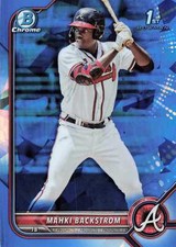 2022 Bowman Sapphire Edition #BCP-121 Mahki Backstrom Braves 1st RC