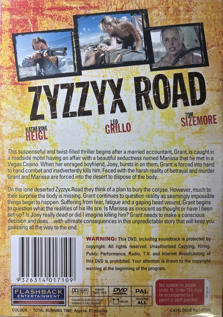 DVD NEW: Zyzzyx Road - 2006 Indie Thriller, Suspenseful, Twisted