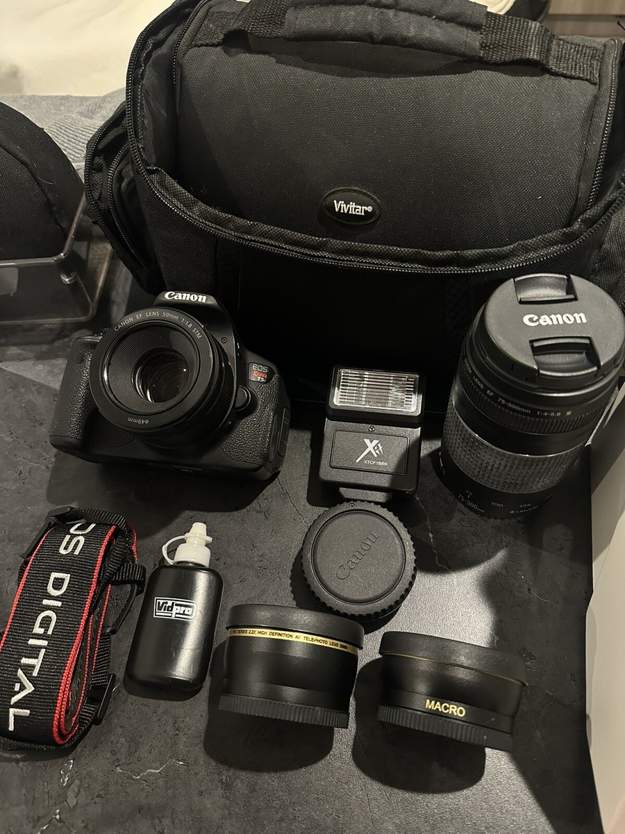 Canon EOS Rebel T8i DSLR Camera Black (Body Only) for