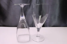 Mikasa Panache Iced Tea Glasses Set of 2 Square Bowl 8 1/4 "