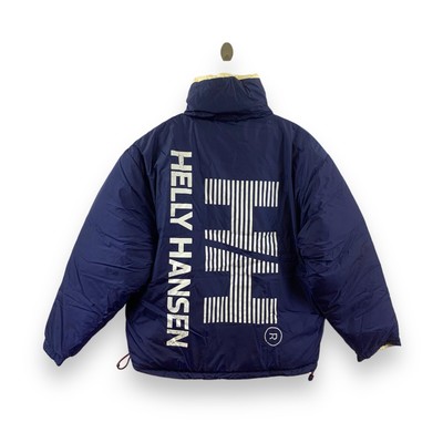 Vintage HELLY HANSEN Reversible Down Puffer Jacket Heavy Coat