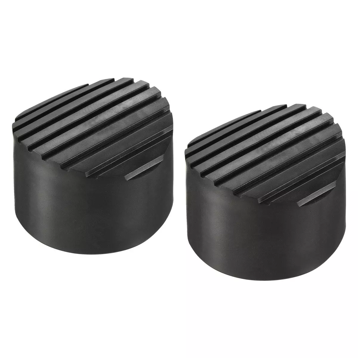 2Pcs 76mm ID Rubber Telescopic Ladder Non Slip Feet Mat Pad Cover