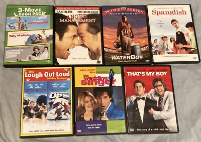 Adam Sandler 10 Comedy Movie DVD Lot Classics 90s/00s Kevin James Jack Nicholson
