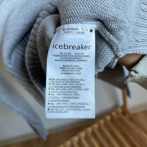 Icebreaker Merino Nova Damen Pullover Wasserfallausschnitt Wolle/Lyocell Größe S - Bild 9 von 10
