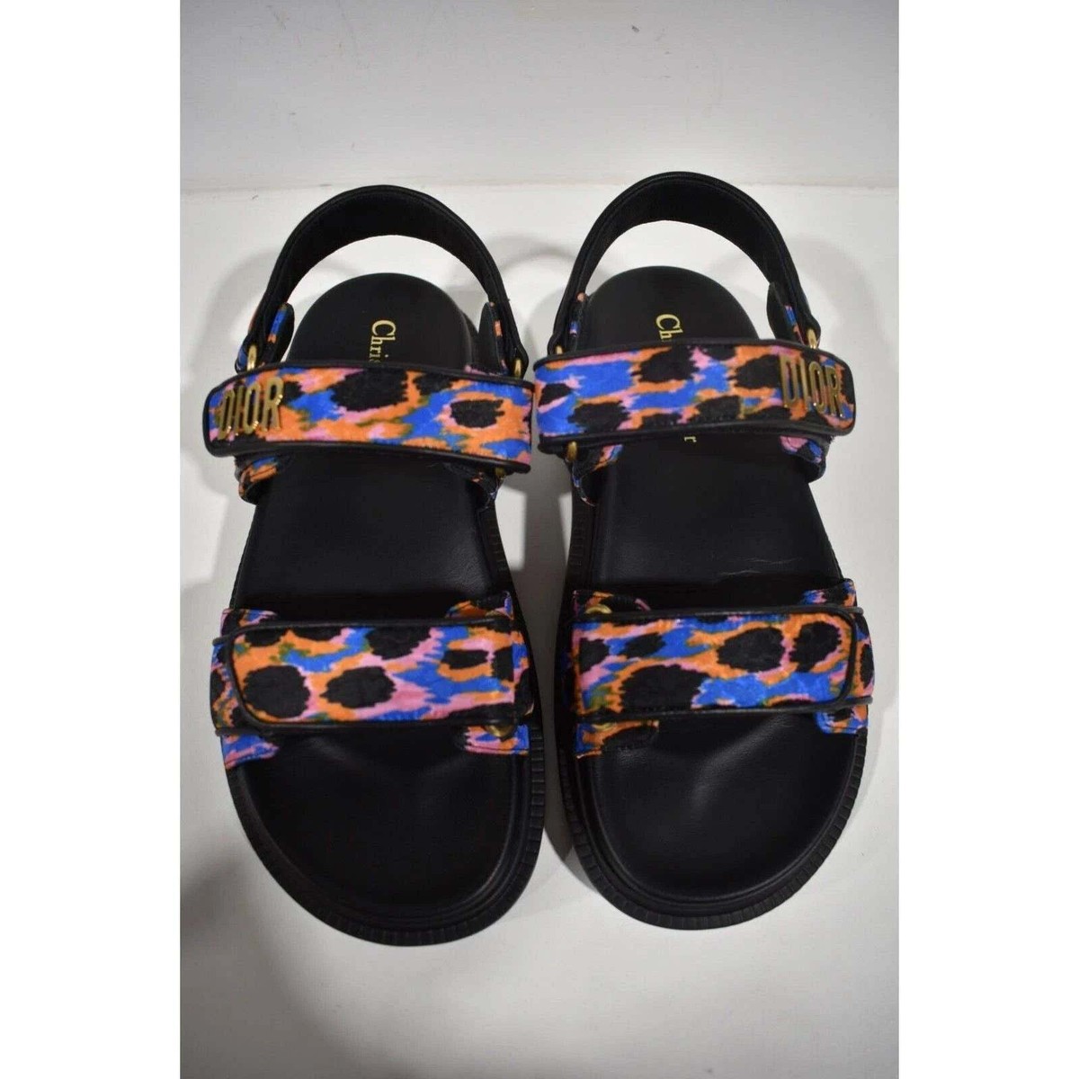 Christian Dior ミッツア Christian Dior Act Dway Mizza Black Silk Gold Logo Strap