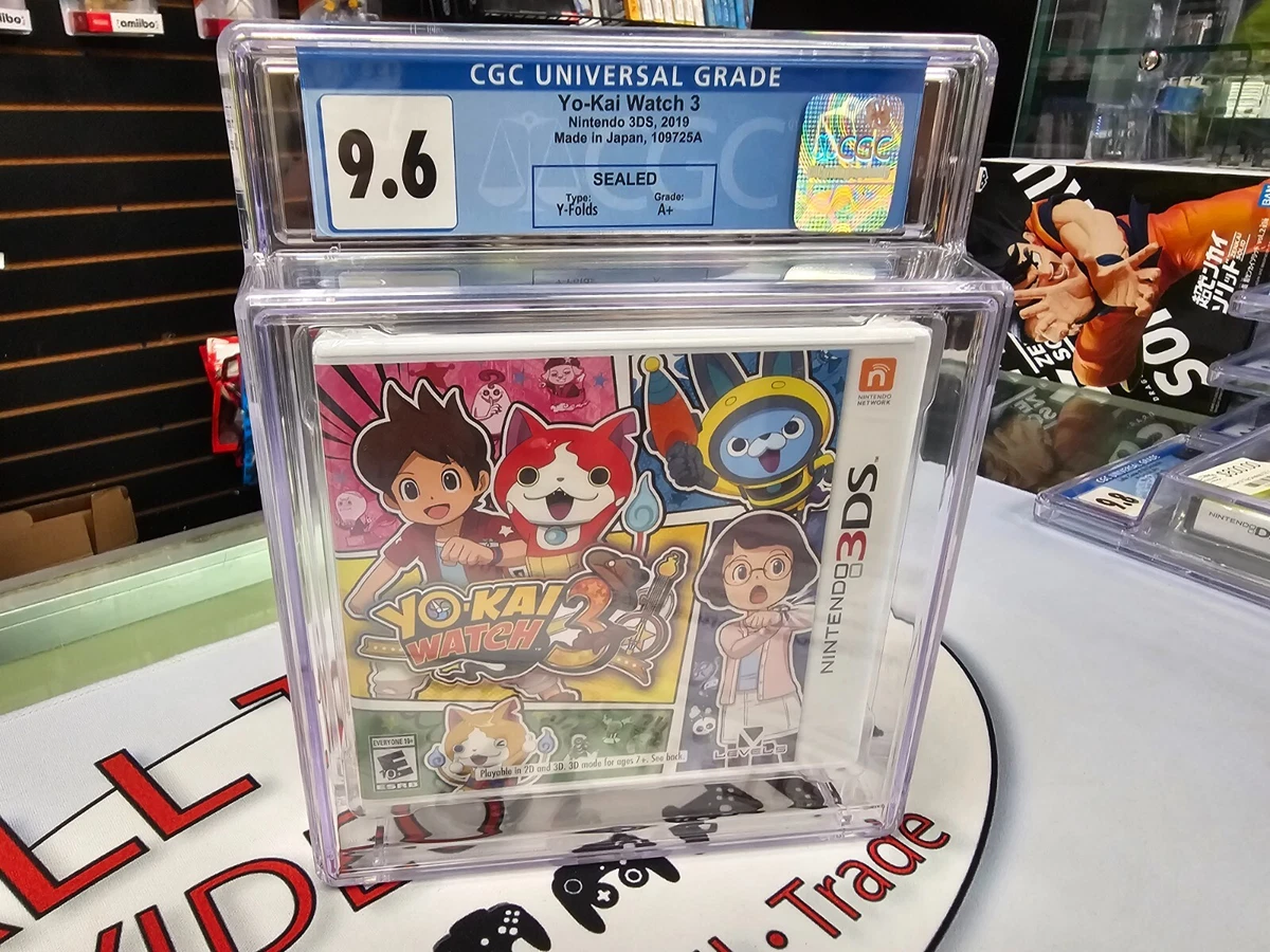 Yokai Watch 3 Nintendo DS Graded CGC 9.8 (Not WATA)