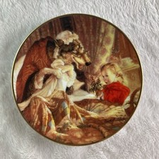 LITTLE RED RIDING HOOD Mini Plate Classic Fairytales Bradford Editions 3.5" 2