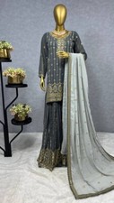 LATEST DESIGNER HEAVY FAUX GEORGETTE PALAZZO SUIT WITH DUPATTA FOR FUNCTION