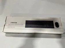 Wireless Keyboard and Mouse Combo - seenda Full Size Slim RECHARGEABLE Wireless