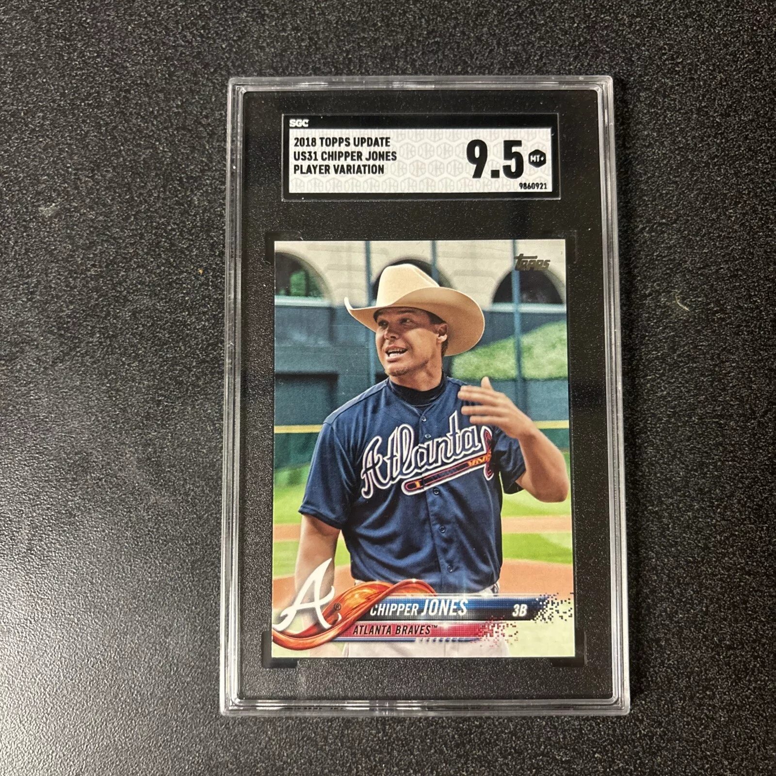 Chipper Jones trading card