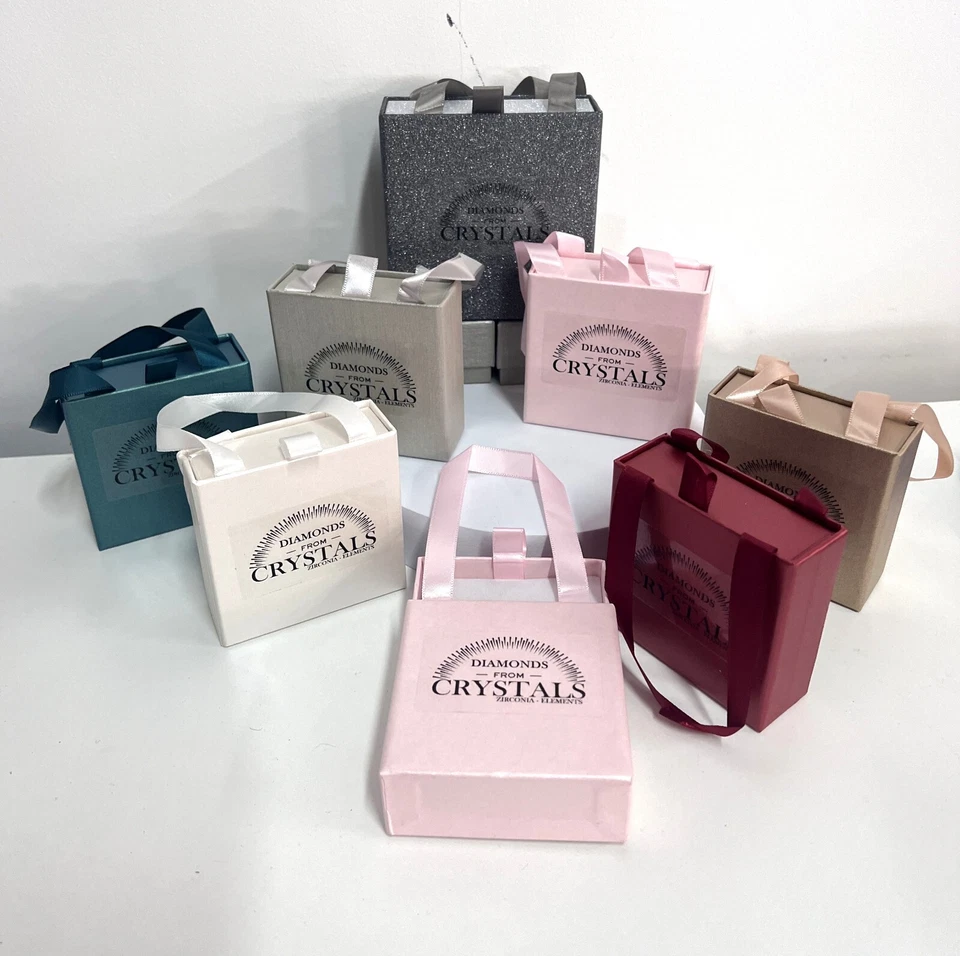 Collana Cuore Nero Grande Catenina pl. oro Bianco 18k con Cristalli Zirconi - Immagine 4 di 4