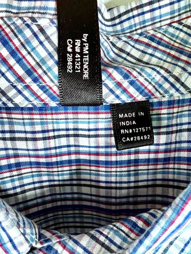 RVCA 2XL Cotton Pocket Logo Short Sleeve Button Up Shirt Blue Contrast Plaid XXL - Picture 8 of 24