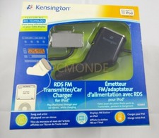Kensington RDS FM Transmitter/Auto Charger for iPod Black K33364 