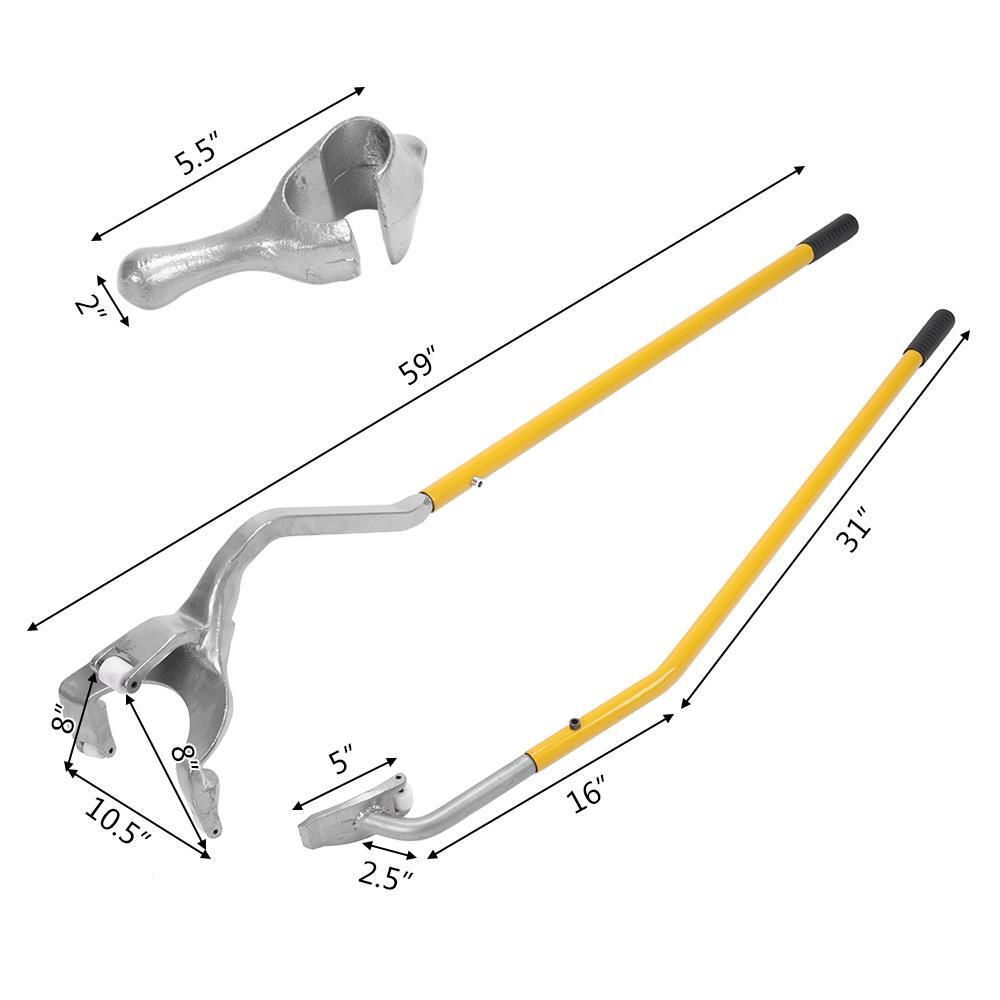 Tire Mount Demount Tool Kit Steel Tire Changer Tubeless Truck Bead 17.5''24'' CDE