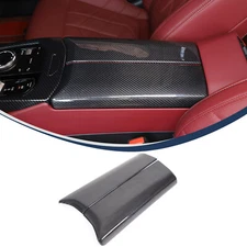 Real Carbon Fiber Center Armrest Storage Box Cover For BMW 5 Series 2024+