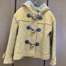 Min  Perhonen Tambourine Short Duffle Wool Coat Brown Women  s 38