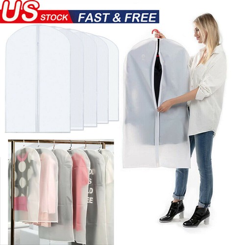 5pcs Clothes Garment Dust Cover Storage 